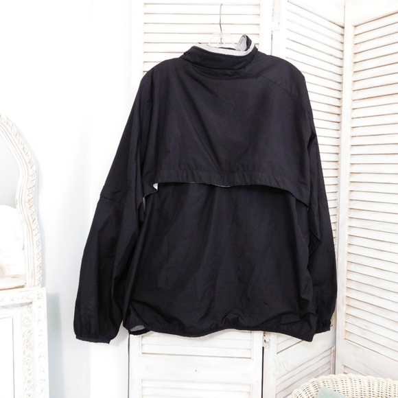 STARTER MENS XL BLACK HIDDEN HOOD FULL ZIP JACKET - Picture 6 of 6